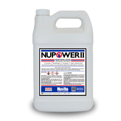 nupower II waterless wash technlogy